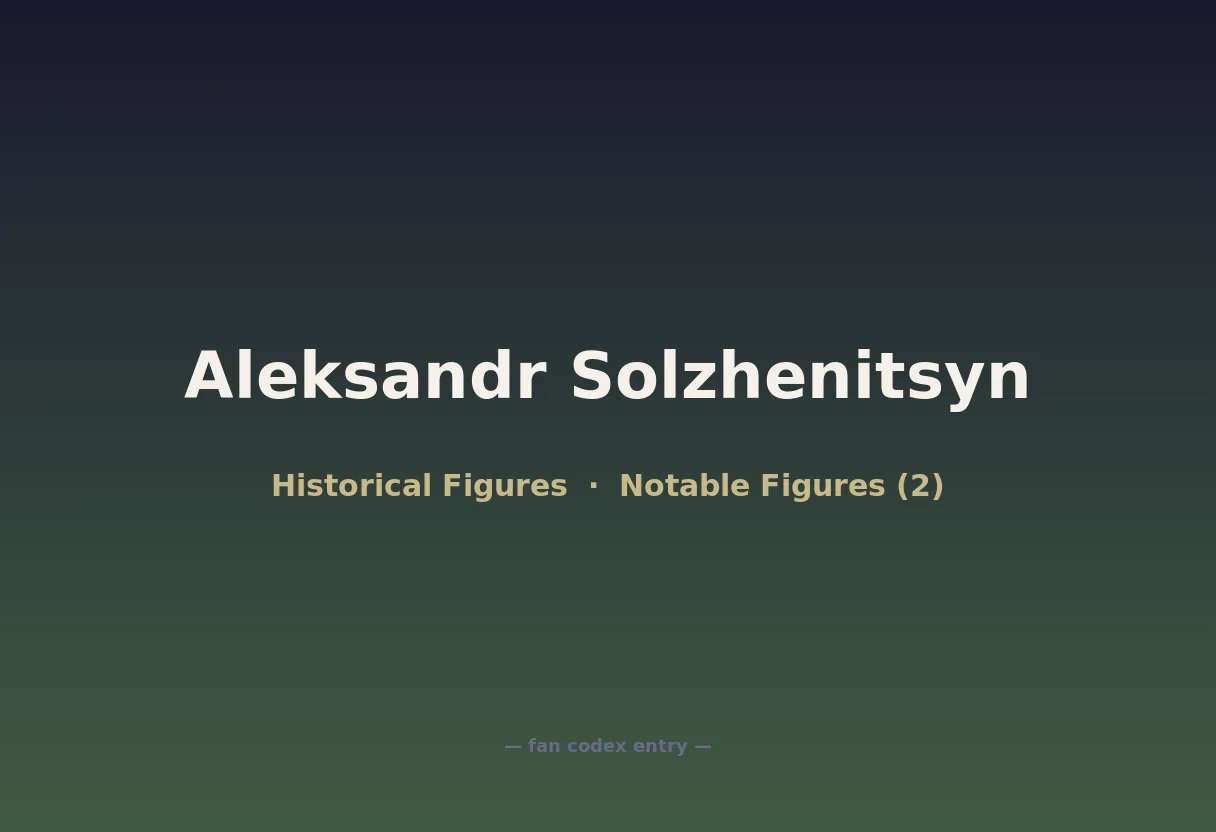 Aleksandr Solzhenitsyn