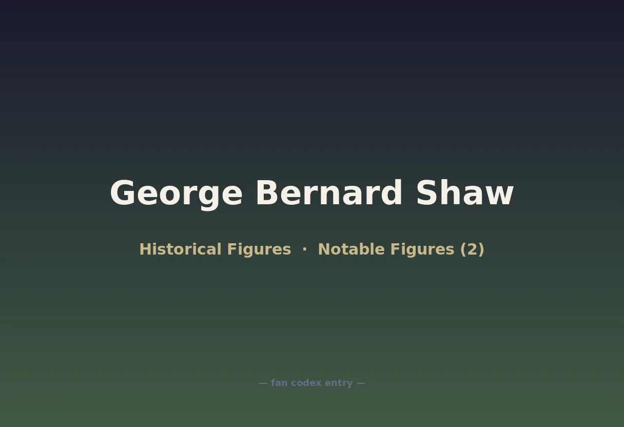 George Bernard Shaw