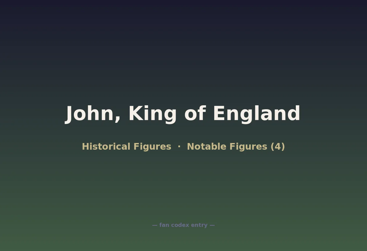 John, King of England